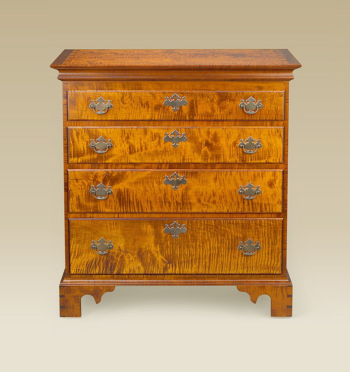 Chippendale Four Drawer Chest-image