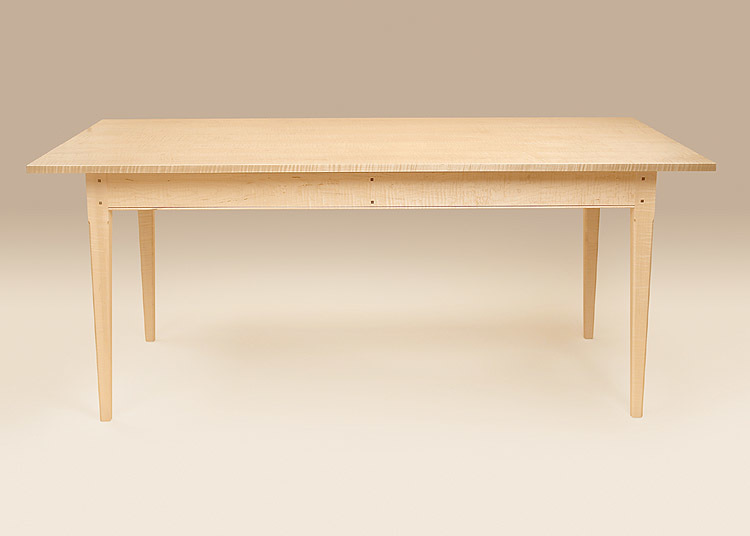 Tiger Maple Wood Shaker Table - Natural Finish-image