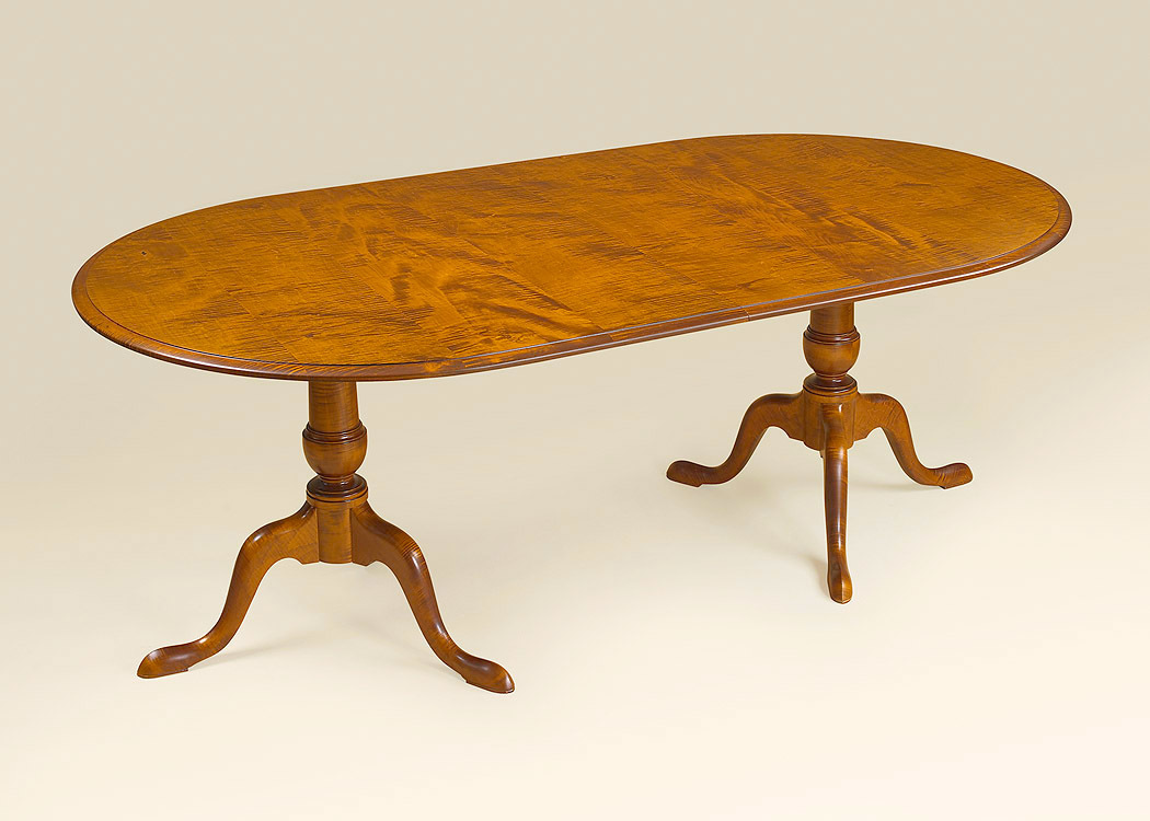 Abington Oval Double Pedestal Table-image