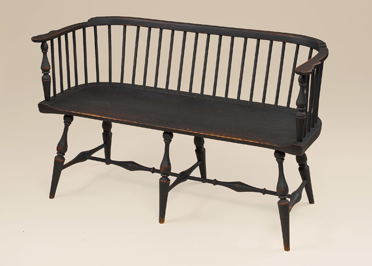 Historical Low-Back Windsor Settee-image