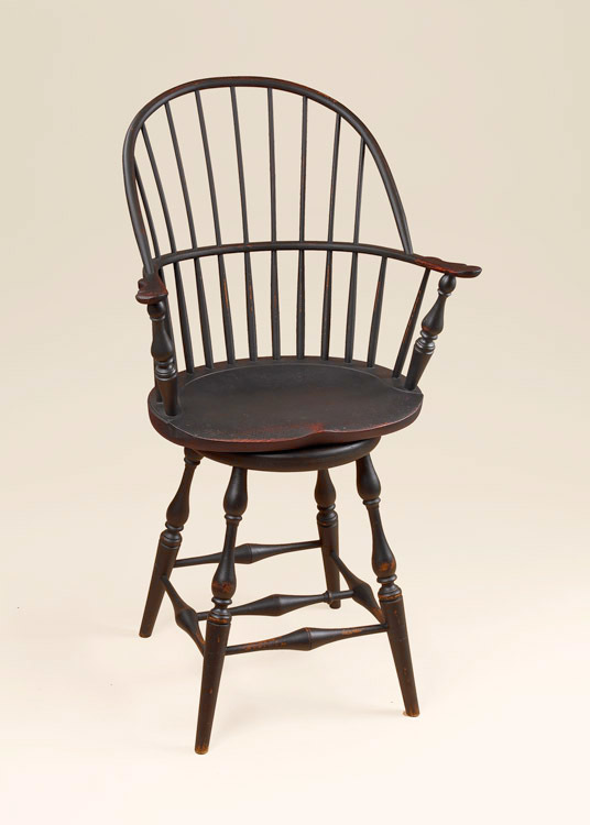 Historical Swivel Sack-Back Stool-image