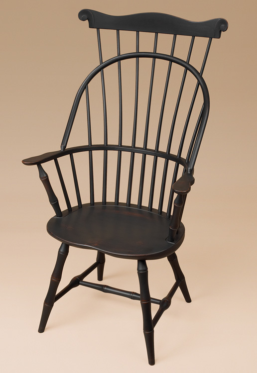 Sack-Back with Comb Windsor Armchair and Bamboo Turnings-image