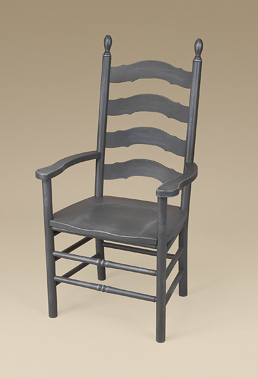 Simone French Ladderback Armchair-image