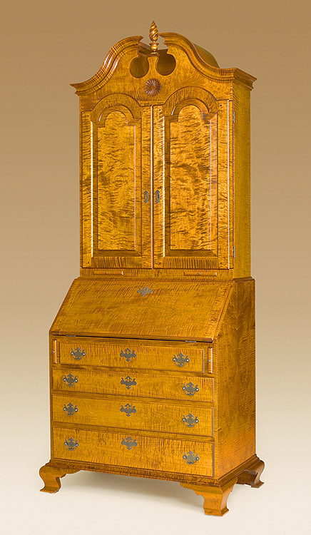 Chippendale Secretary Desk-image