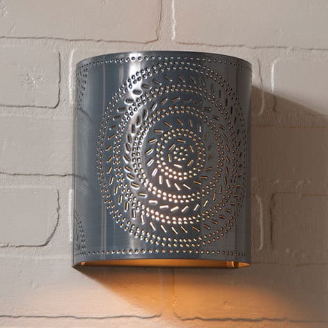 Chisel Sconce Light in Country Tin-image