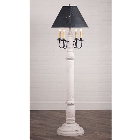 General James Floor Lamp in Americana Vintage White-image