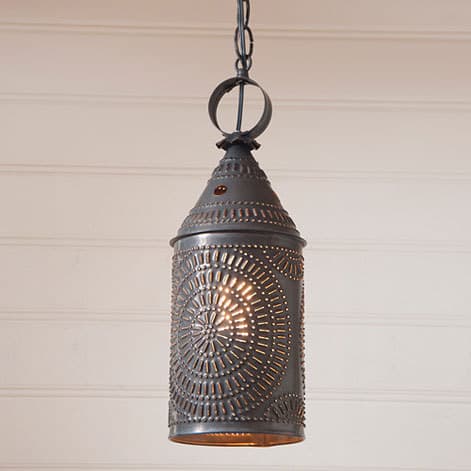 Hanging Lantern in Kettle Black-image