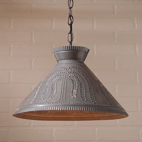 Roosevelt Pendant Light with Willow Design in Kettle Black-image