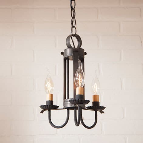 Small Amherst Hanging Light in Kettle Black-image