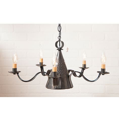 Small Sturbridge Chandelier in Kettle Black-image