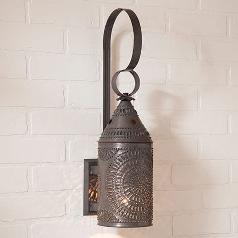 Wall Lantern in Kettle Black-image