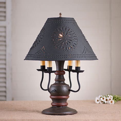 Cedar Creek Lamp in Americana Espresso with Salem Brick Stripe-image