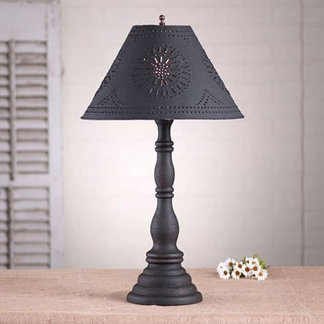 Davenport Lamp in Hartford Black over Red-image