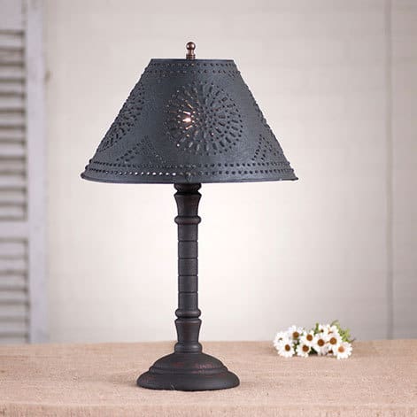 Gatlin Lamp in Hartford Black over Red-image