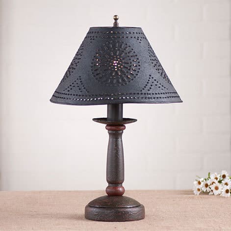 Butcher's Lamp in Americana Espresso with Salem Brick Stripe-image