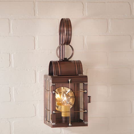 Single Wall Lantern in Antique Copper-image