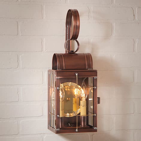 Double Wall Lantern in Antique Copper-image