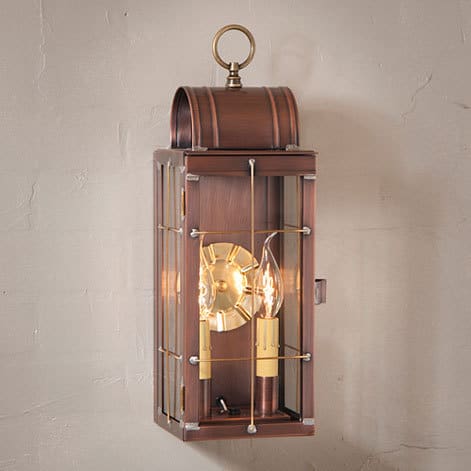 Queen Arch Wall Lantern in Antique Copper-image