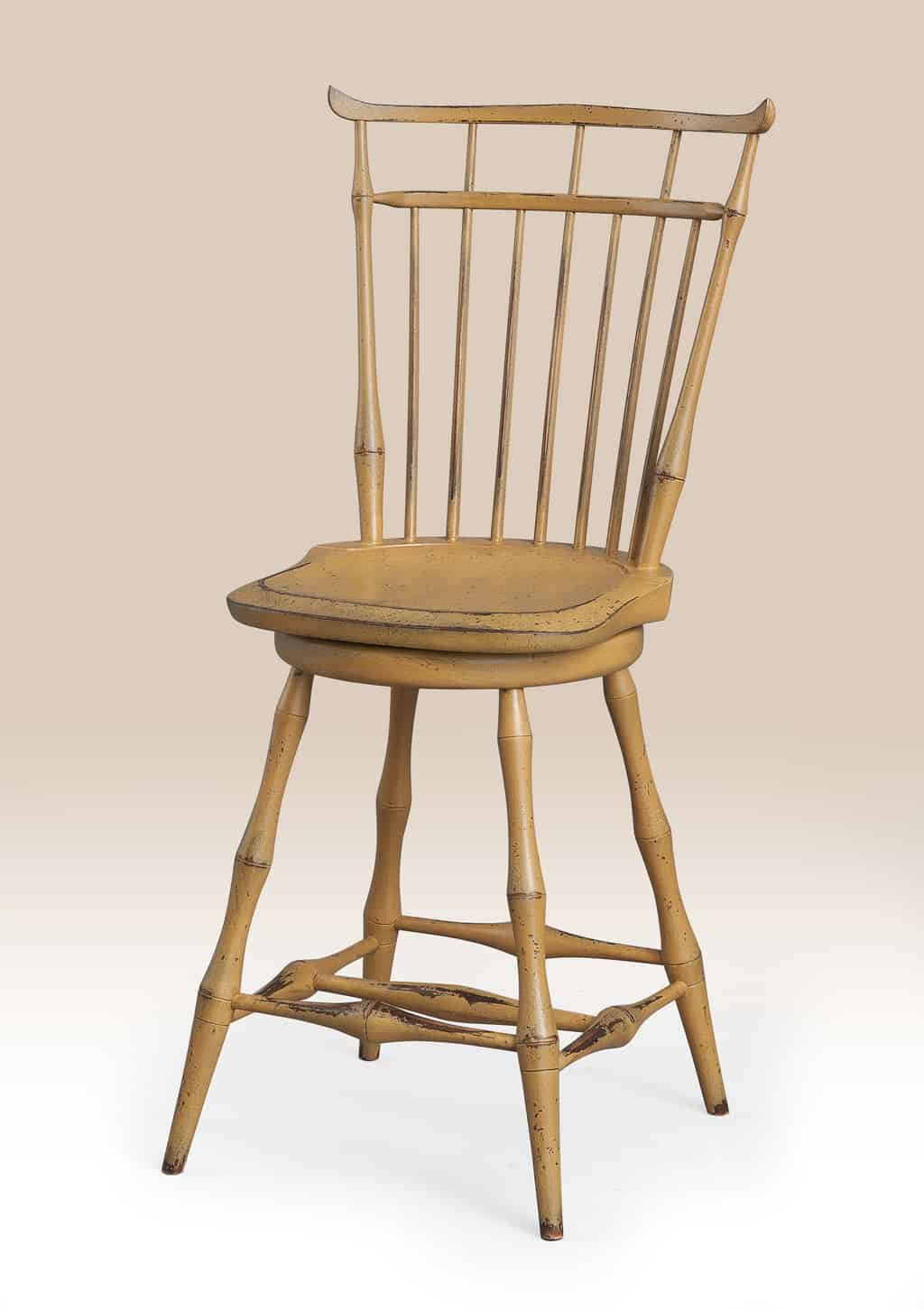 Historical Swivel Birdcage Windsor Stool-image