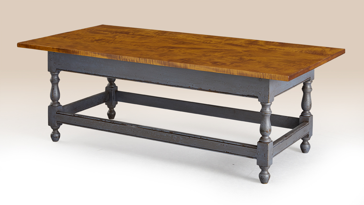 Historical Malvern Stretcher Base Coffee Table-image