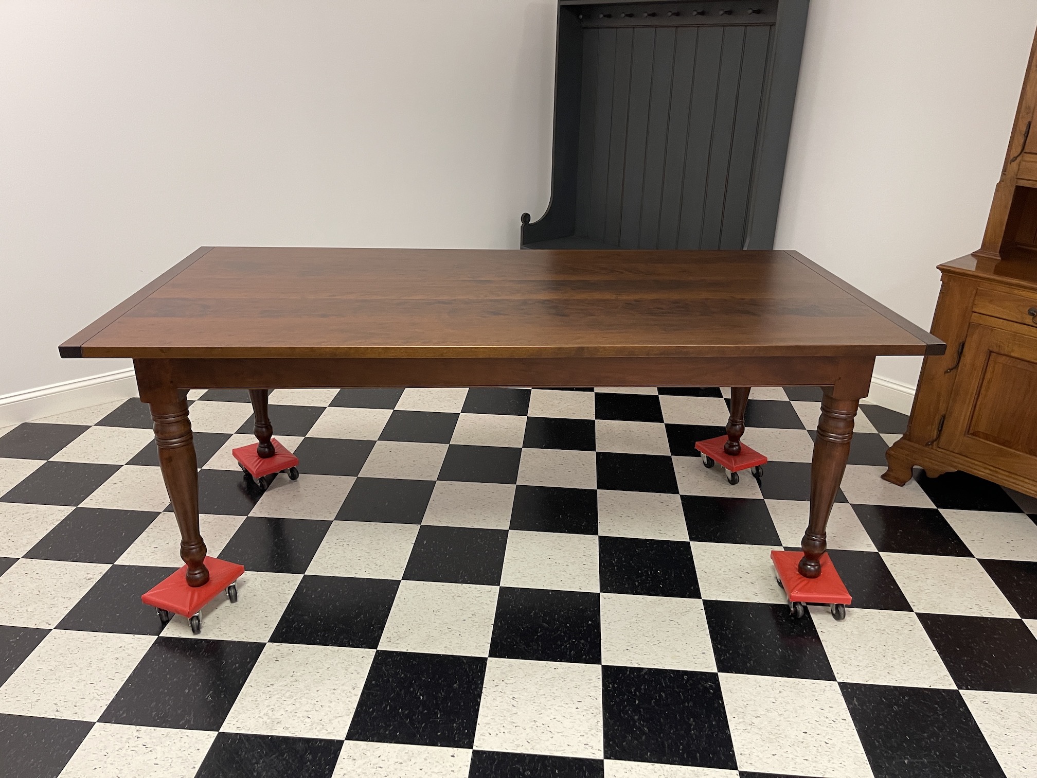 7ft X 40in Cherry Wood Table New Model-image