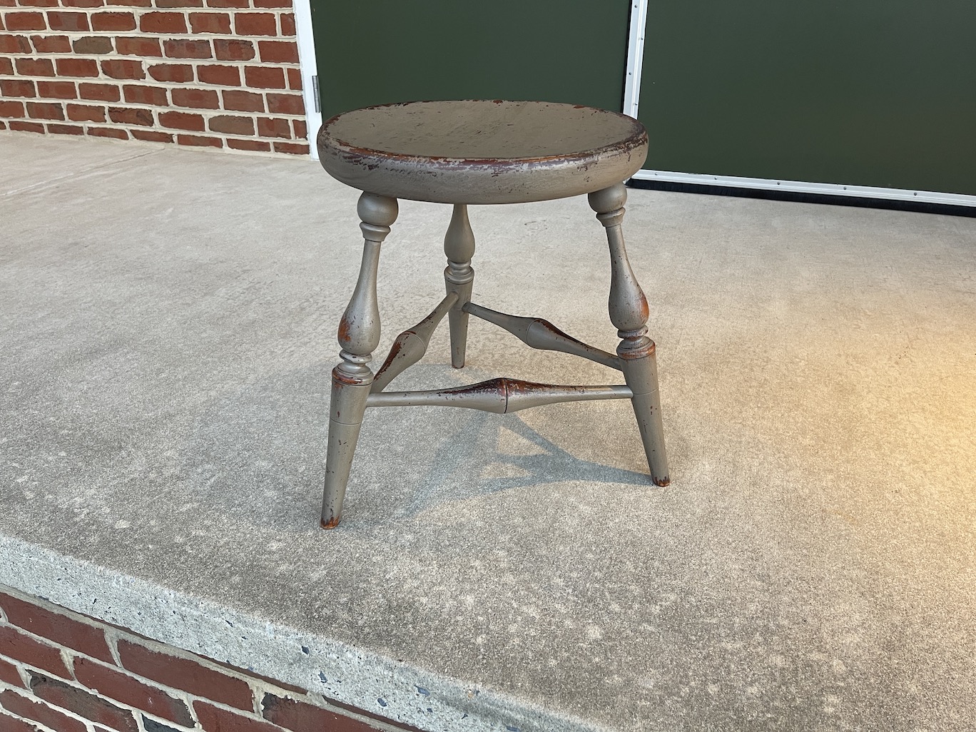 Painted Historical Farm Table Stool - SOLD-image