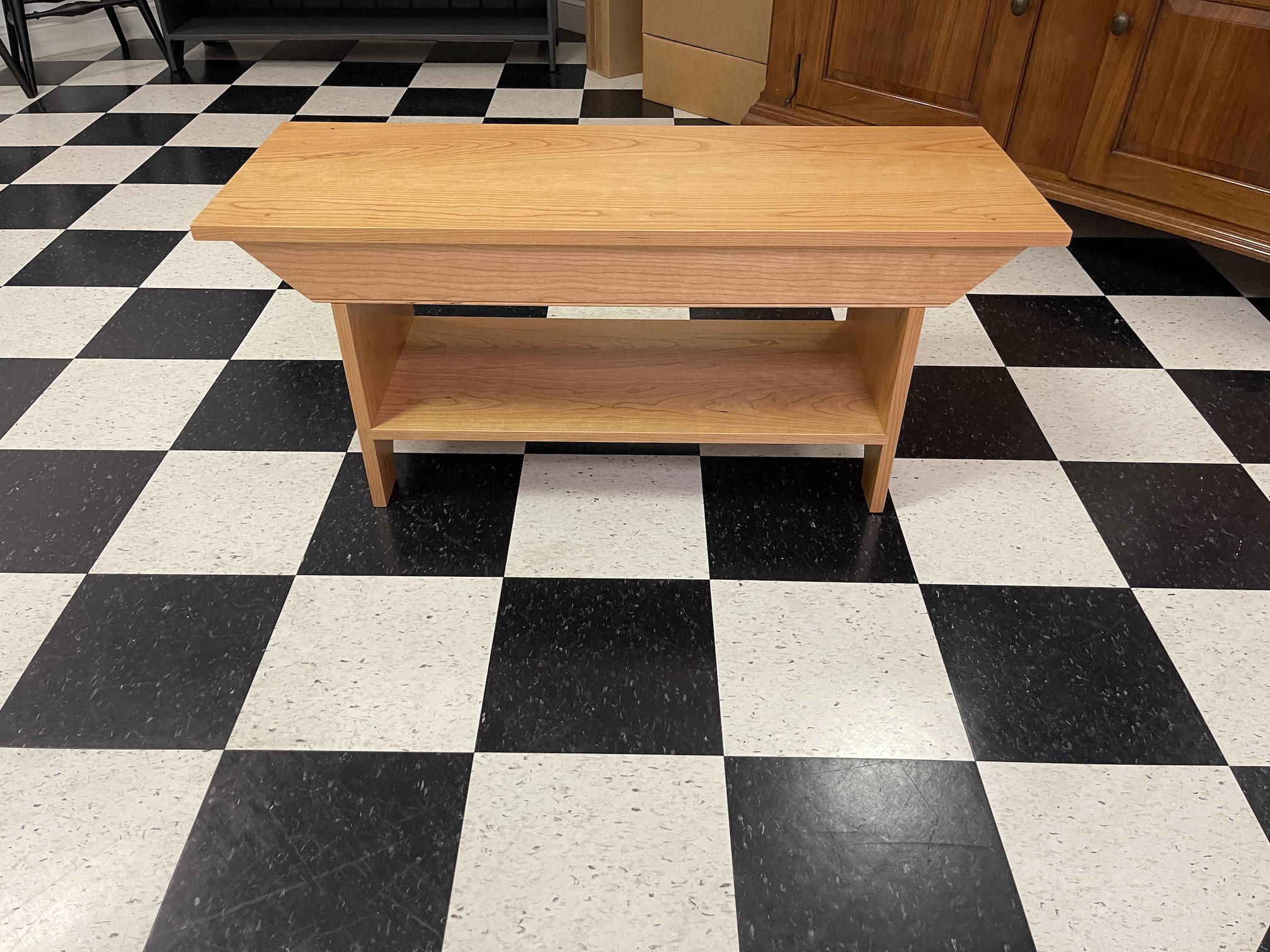 Cherry Groveland Shaker Bench - Shaker - Designer Series - Natural Finish-image