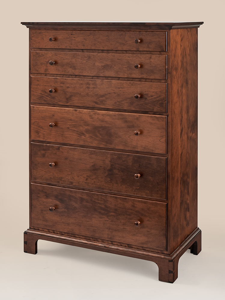 New Lebanon 6 Drawer Shaker Chest of Drawers - Shaker - Designer Series - Cherry Wood-image