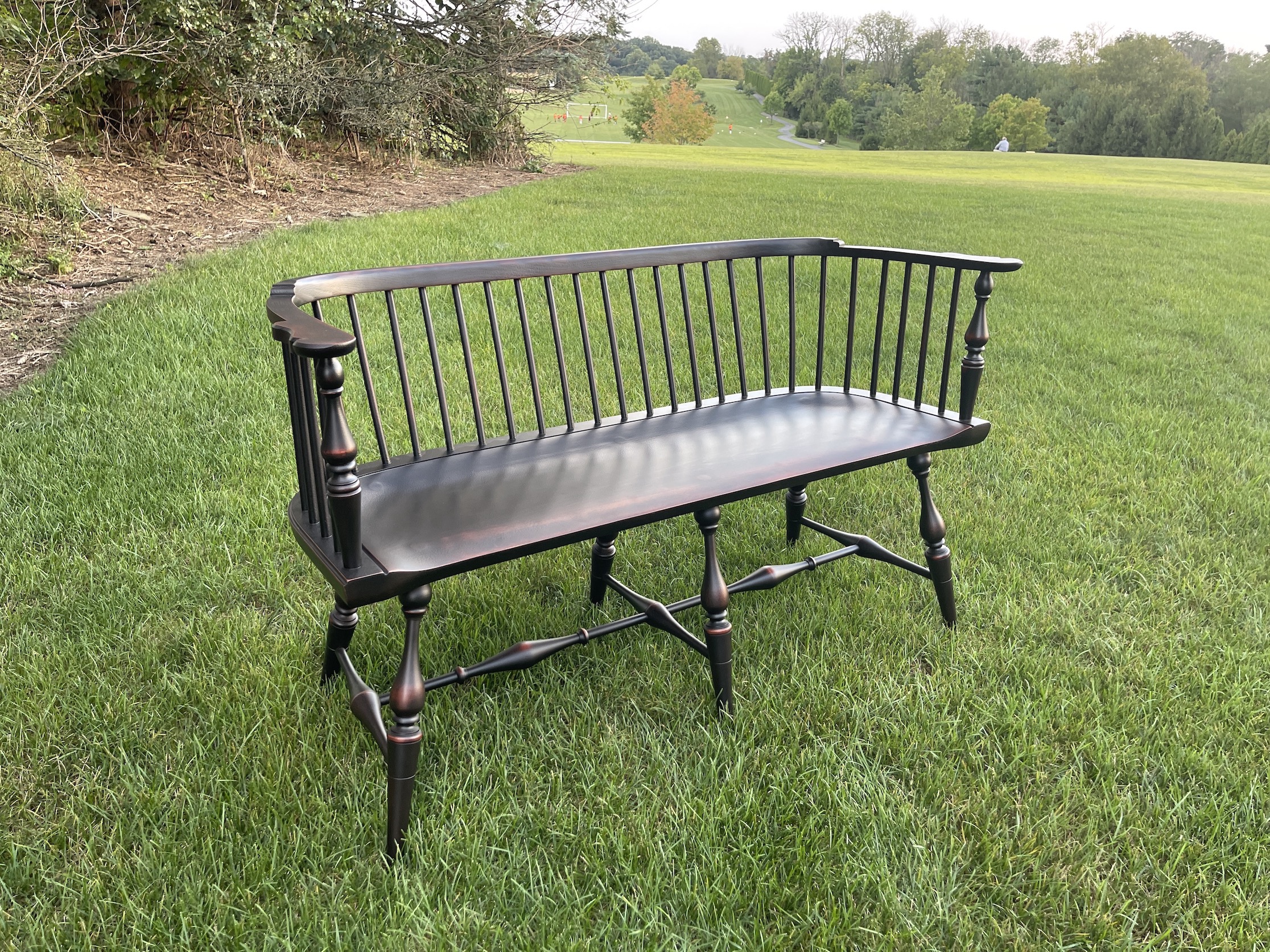 Painted Windsor Bench - SOLD-image