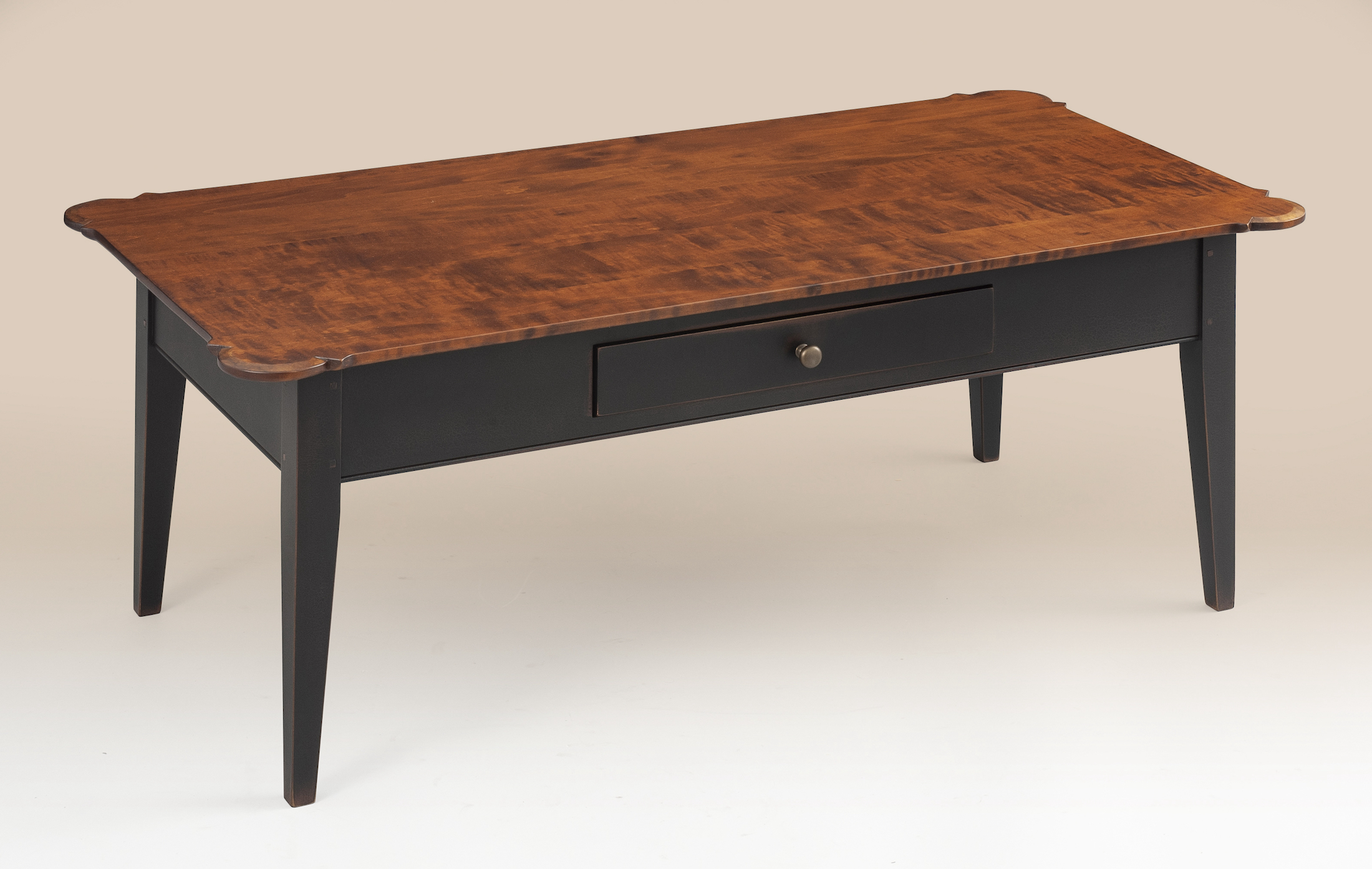 Rustic Shaker Coffee Table with Drawer-image