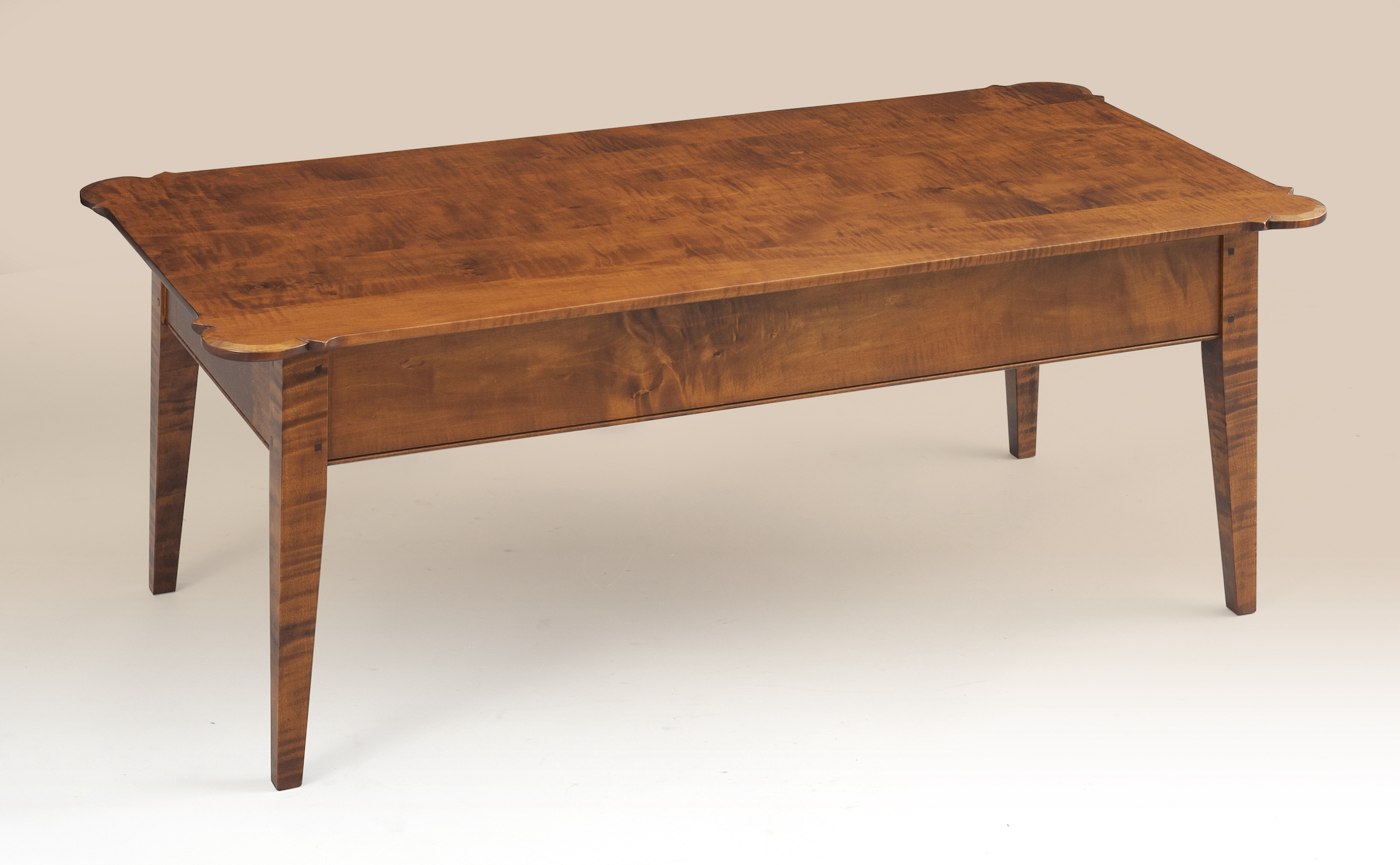 Tiger Maple Wood Coffee Table-image