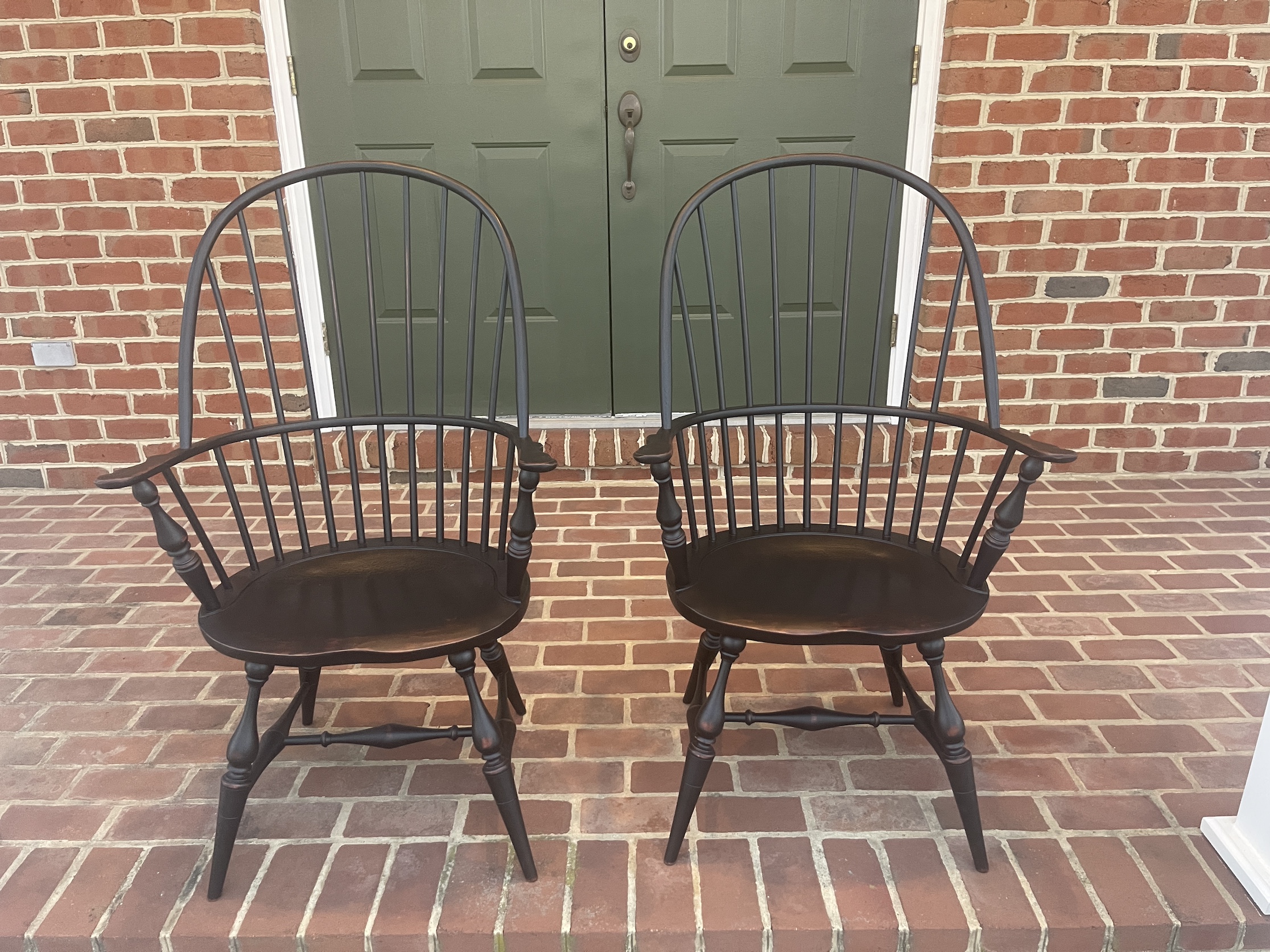 Two Historical Sack Back Windsor Armchairs - SOLD-image