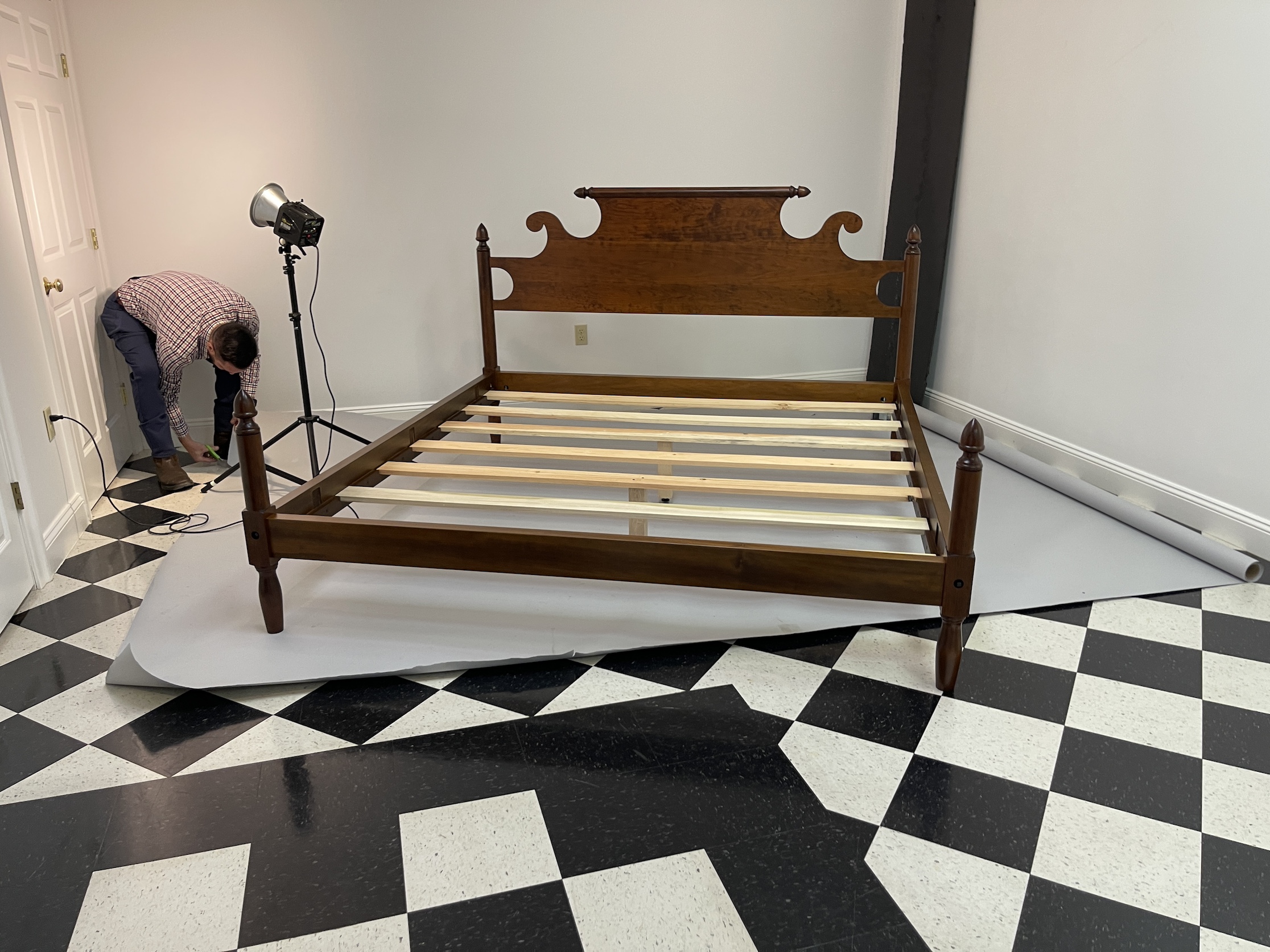 King Size Cherry Bed - SOLD-image