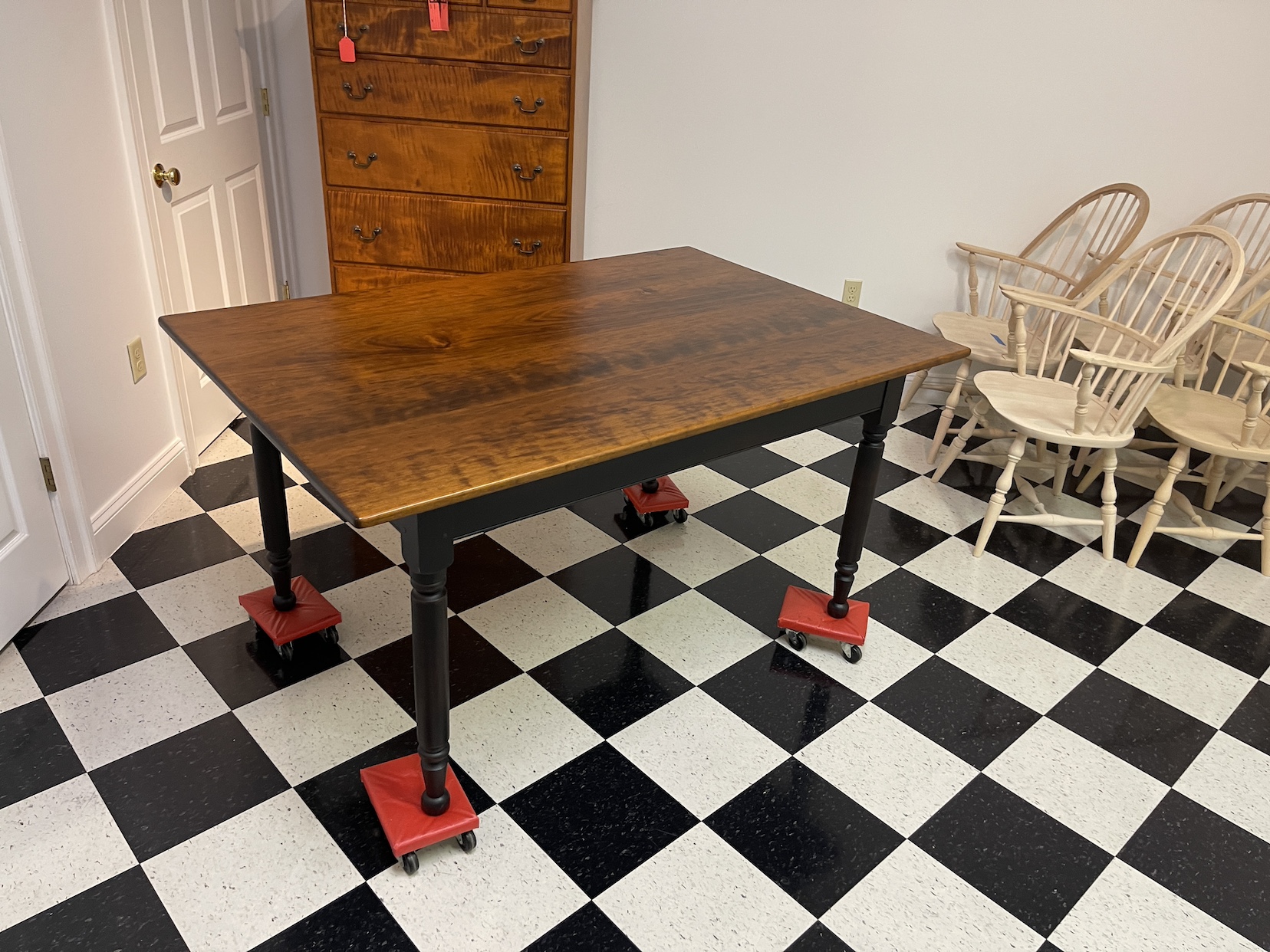 5ft X 40in Lancaster County Plank Top Farm Table-image