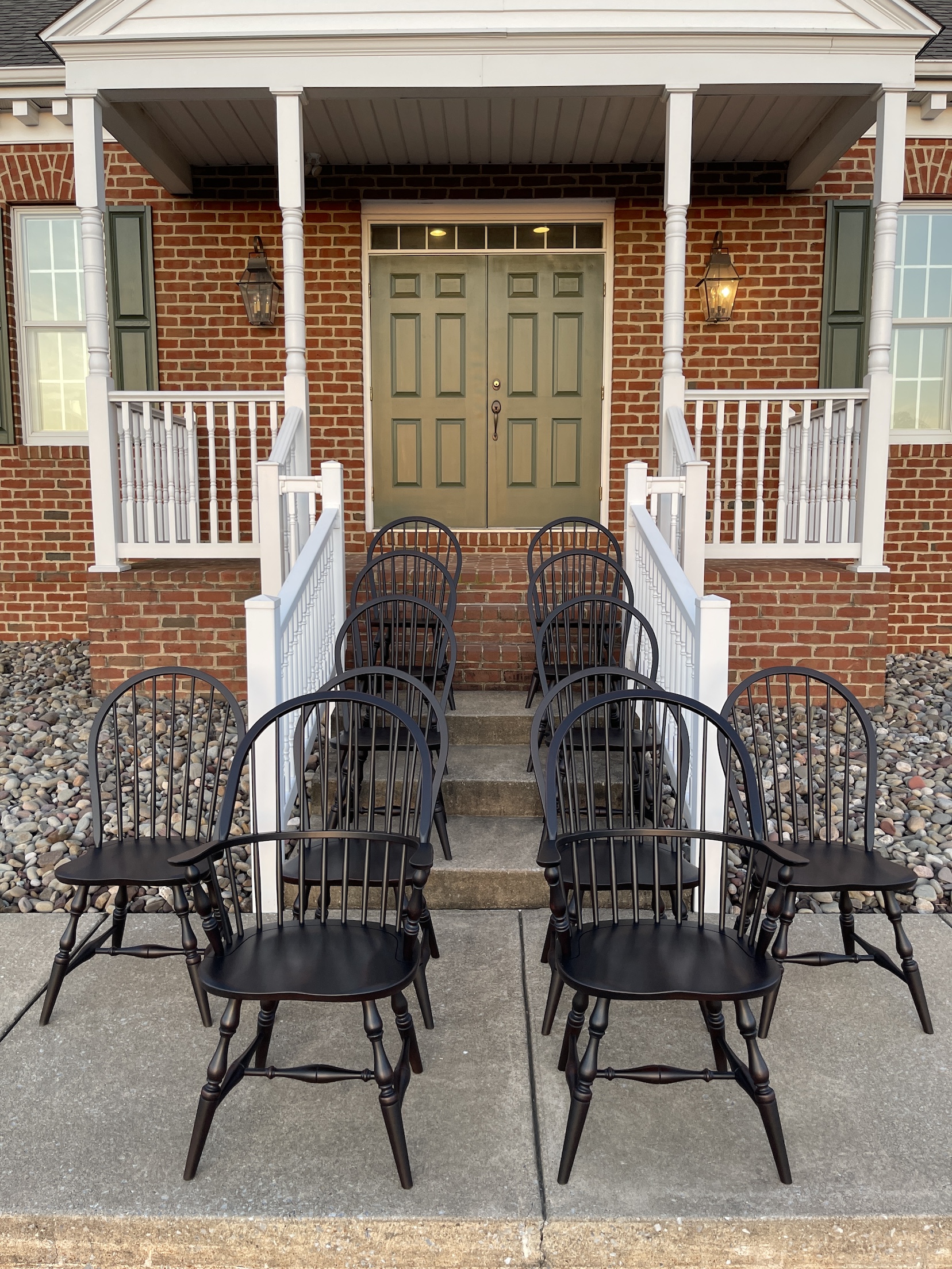 Set of 12 Windsor Chairs-image