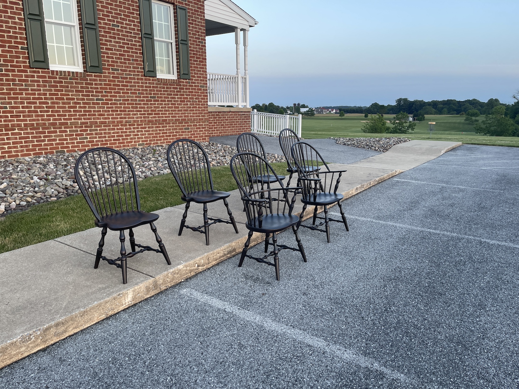 Six Windsor Chairs-image