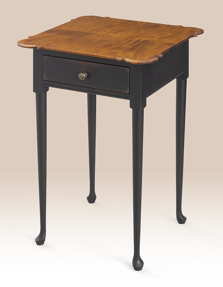 Primitive One Drawer Queen Anne Stand-image