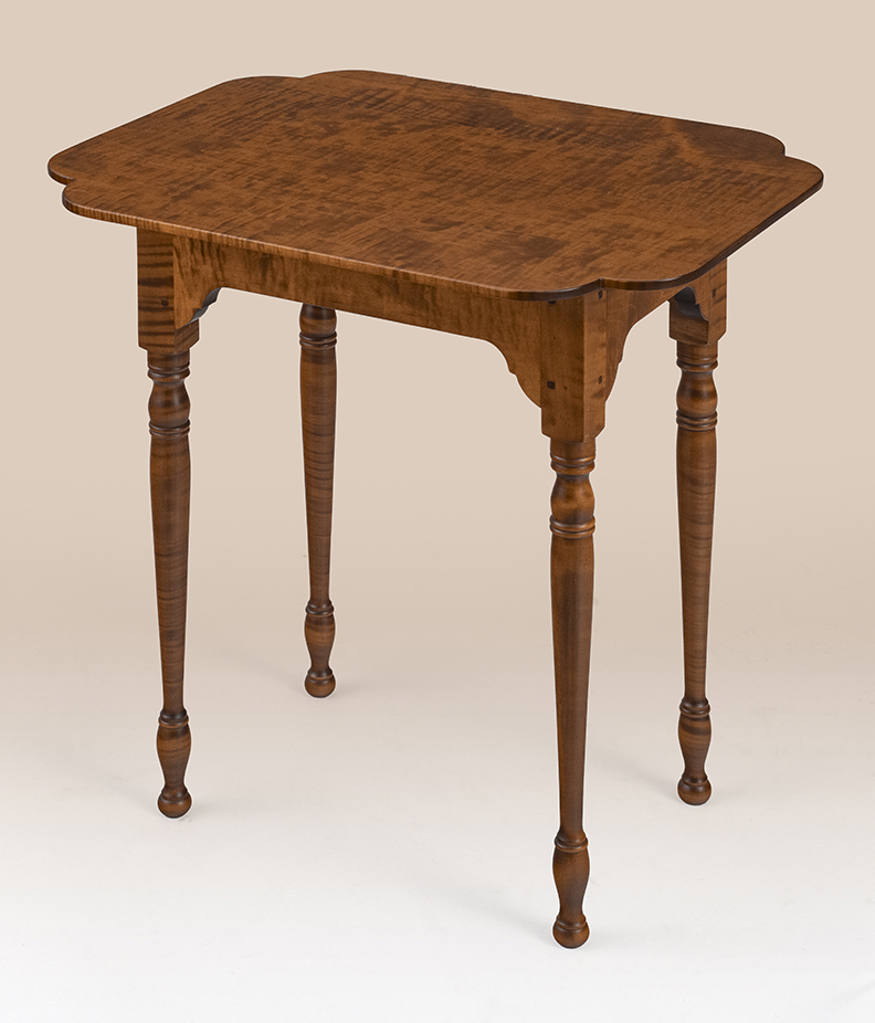 Tiger Maple Wood Farmhouse Sheraton Stand-image