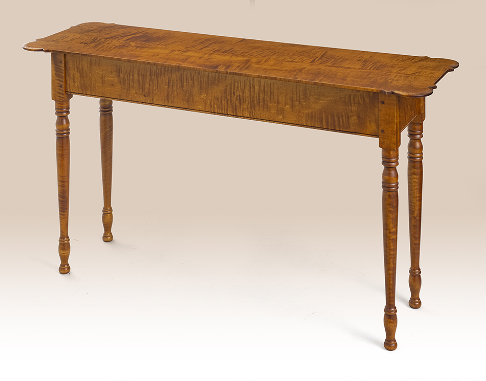 Tiger Maple Wood Farmhouse Sofa Table-image