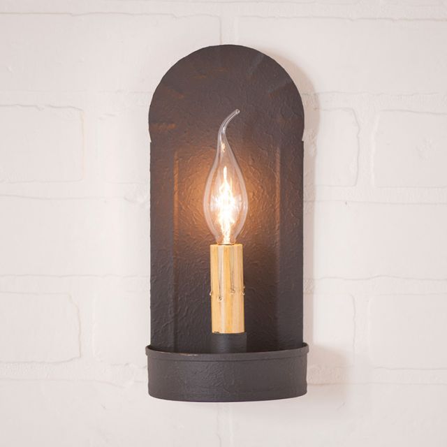 Fireplace Sconce in Textured Black-image